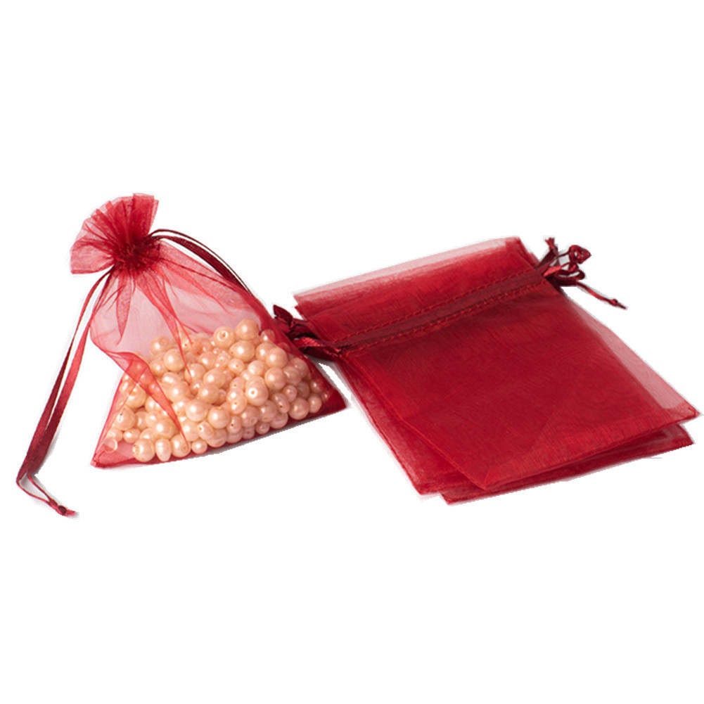 Organza Bags 3x4, Favor Bags or Gift Bags, Drawstring Jewelry Pouch -  PlumPolkaDot